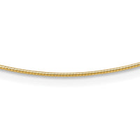 Load image into Gallery viewer, 14K 1MM Round Detachable clasp Omega Necklace
