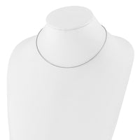 Load image into Gallery viewer, 14K White Gold 1MM Round Detachable clasp Omega Necklace
