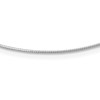 14K White Gold 1MM Round Detachable clasp Omega Necklace