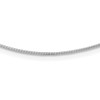 14K White Gold 1MM Round Detachable clasp Omega Necklace