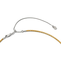 Load image into Gallery viewer, 14K White Gold w/Rhodium Reversible Adj. Omega Necklace
