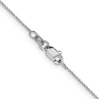 Load image into Gallery viewer, 14K White Gold .8mm Round Cable Chain
