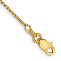 Load image into Gallery viewer, 14K .8mm D/C Quadra Wheat Chain Anklet
