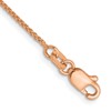 14K Rose Gold 1.0mm Spiga Chain Anklet