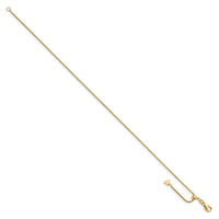 Load image into Gallery viewer, 14K Polished Adjustable Box Chain Anklet
