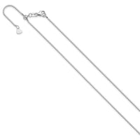 Load image into Gallery viewer, 14K White Gold Adjustable 1mm Box Chain
