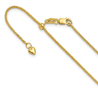 Load image into Gallery viewer, 14K Adjustable 1.4mm Wheat Chain
