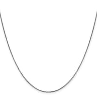 Load image into Gallery viewer, 14K White Gold 1.1mm Sparkle Round Box Chain
