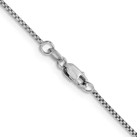 Load image into Gallery viewer, 14K White Gold 1.1mm Sparkle Round Box Chain
