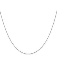 Load image into Gallery viewer, 14K White Gold .8mm D/C Wheat Chain
