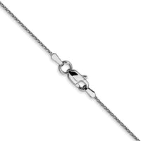Load image into Gallery viewer, 14K White Gold .8mm D/C Wheat Chain
