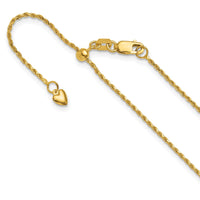 Load image into Gallery viewer, 14K Adjustable 1.2mm D/C Rope Chain
