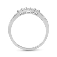 Load image into Gallery viewer, 14kt White Gold Princess Diamond Bridal Wedding Ring Band Set 1 Cttw
