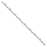 Load image into Gallery viewer, 14K White Gold Diamond-Cut Bracelet
