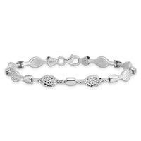 Load image into Gallery viewer, 14K White Gold Diamond-Cut Bracelet
