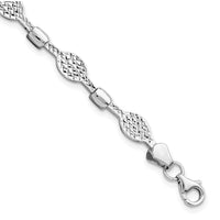 Load image into Gallery viewer, 14K White Gold Diamond-Cut Bracelet
