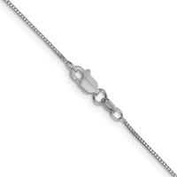 Load image into Gallery viewer, 14K White Gold .7mm Box with Lobster Clasp Chain
