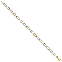 Load image into Gallery viewer, 14K Two-tone D/C Bracelet
