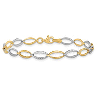 Load image into Gallery viewer, 14K Two-tone D/C Bracelet
