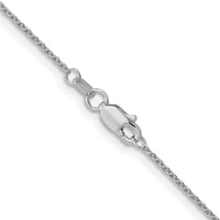 Load image into Gallery viewer, 14K White Gold 1.1mm Round Cable Chain
