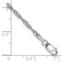 Load image into Gallery viewer, 14K White Gold 1.9mm Singapore Chain
