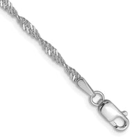 Load image into Gallery viewer, 14K White Gold 1.9mm Singapore Chain
