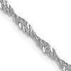 14K White Gold 1.9mm Singapore Chain