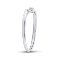 Load image into Gallery viewer, 10kt White Gold Womens Round Diamond 3-stone Promise Ring 1/10 Cttw
