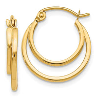 Load image into Gallery viewer, 14K Polished Hinged Hoop Earrings
