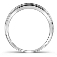 Load image into Gallery viewer, 10kt White Gold Mens Round Diamond Pave Band Ring 1/5 Cttw
