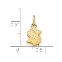 Load image into Gallery viewer, 10k Gold NHL LogoArt Seattle Kraken XS Pendant
