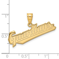 Load image into Gallery viewer, 10k Gold MLB LogoArt Cleveland Guardians Large Pendant

