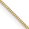 10K .5mm Baby Box Chain W/ Spring Ring Clasp