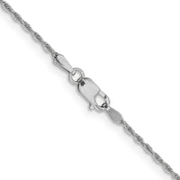 Load image into Gallery viewer, 10K White Gold 1.2 mm Loose Rope Chain
