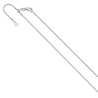 Load image into Gallery viewer, 10K White Gold Adjustable .9mm Box Chain
