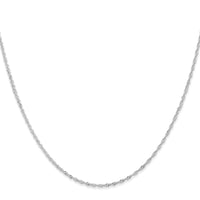 Load image into Gallery viewer, 10K White Gold 1mm Singapore Chain
