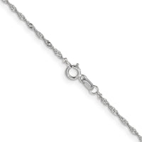 Load image into Gallery viewer, 10k White Gold 1mm Singapore Chain
