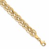 10K Yellow Gold Triple Fancy Link Bracelet