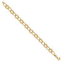 Load image into Gallery viewer, 10K Yellow Gold Flat Curb Link Bracelet
