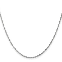 Load image into Gallery viewer, 10K White Gold 1.3mm Singapore Chain

