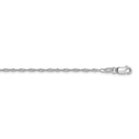 Load image into Gallery viewer, 10K White Gold 1.3mm Singapore Chain
