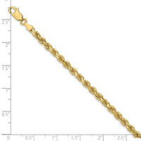 Load image into Gallery viewer, 10K 3.5mm Diamond-Cut Rope Chain
