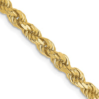 Load image into Gallery viewer, 10K 3.5mm Diamond-Cut Rope Chain
