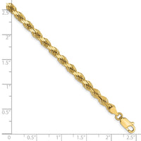 Load image into Gallery viewer, 10K 4mm Diamond-Cut Rope Chain
