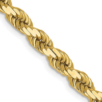 Load image into Gallery viewer, 10K 4mm Diamond-Cut Rope Chain
