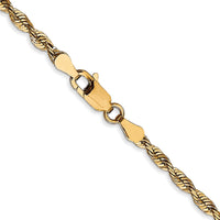 Load image into Gallery viewer, 10K 2.75mm Diamond-Cut Lightweight Rope Chain
