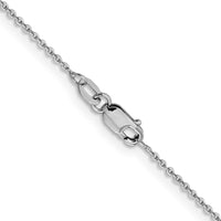 Load image into Gallery viewer, 10K White Gold 1.1mm Flat Cable Chain
