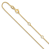 Load image into Gallery viewer, 10k 1.1mm Flat Cable 1in+1in Adjustable Chain
