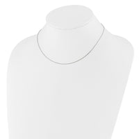 Load image into Gallery viewer, 10k White Gold 1.05mm D/C Cable 1in+1in Adjustable Chain
