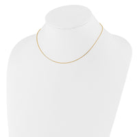 Load image into Gallery viewer, 10k Yellow Gold 1.05mm D/C Cable 2in+2in Adjustable Chain
